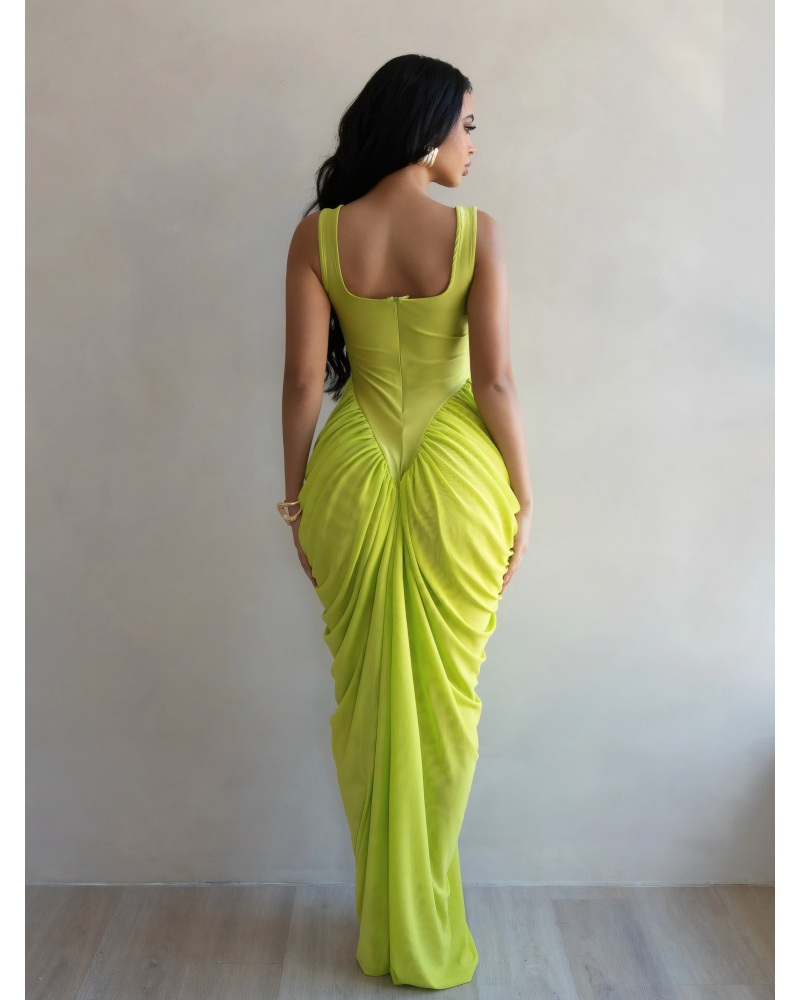 Draped Goddess Maxi Dress