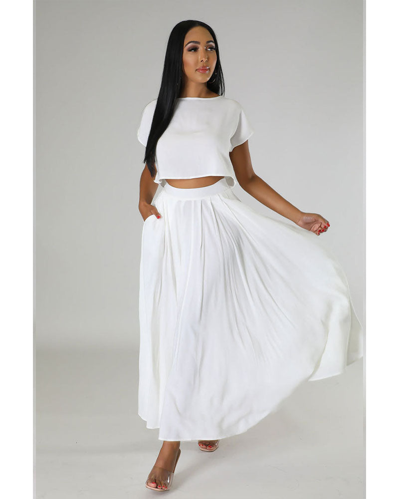 White  Dress Set