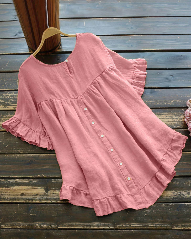 Left On Read Ruffle Top