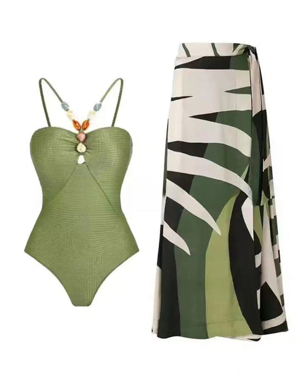 green swimwear
