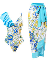 sky blue swimwear