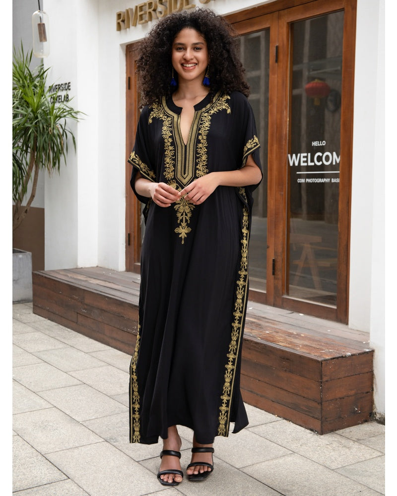 The Mystic Embroidered Kaftan Dress