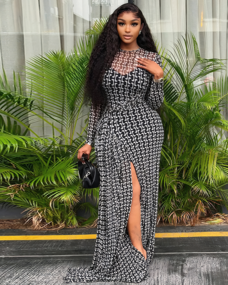 Jocelyn Mesh Maxi Dress