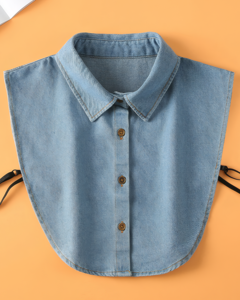 Denim False Collars