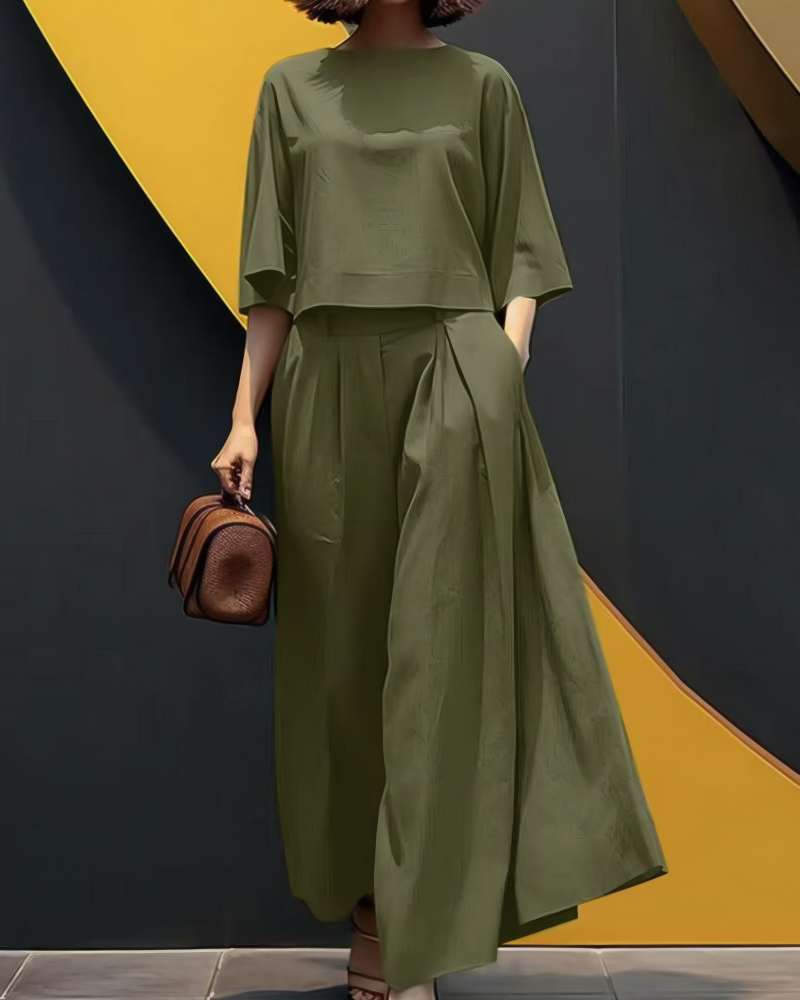 Let's Chill Wide Leg Pant Set