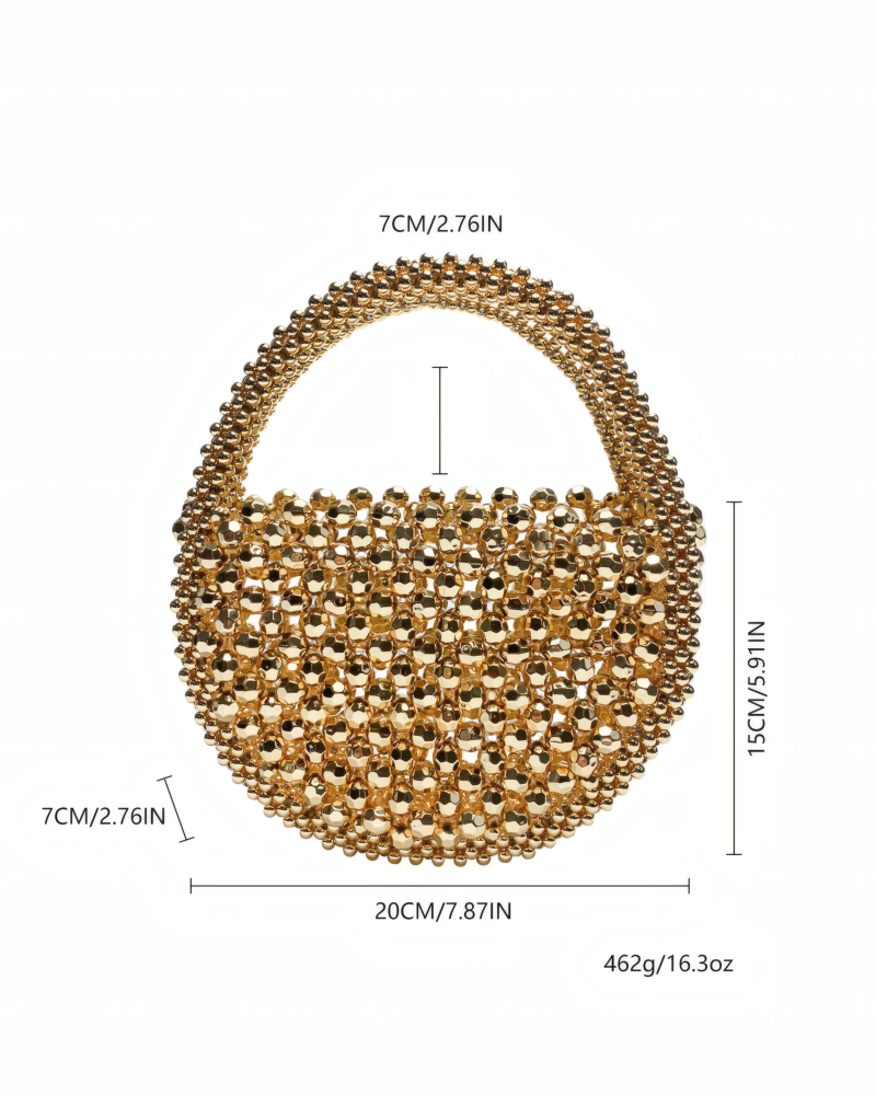 Golden Disco Doll Handbag