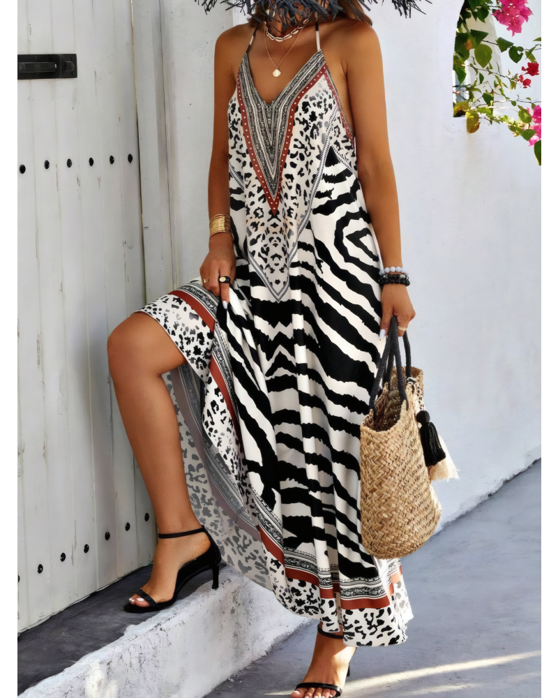 Wild Ease Halter Maxi Dress