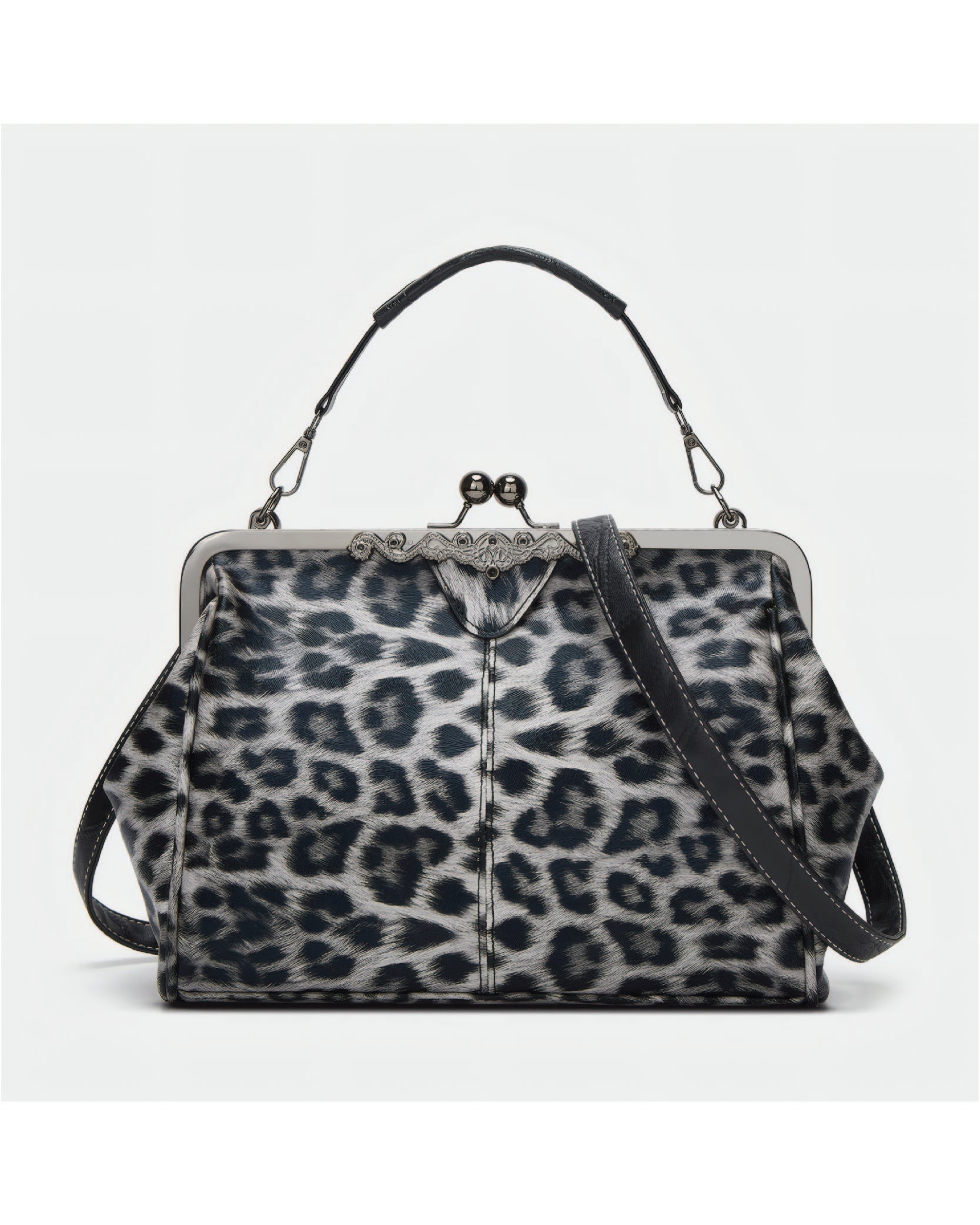 Vintage Stylish Kiss Lock Clutch