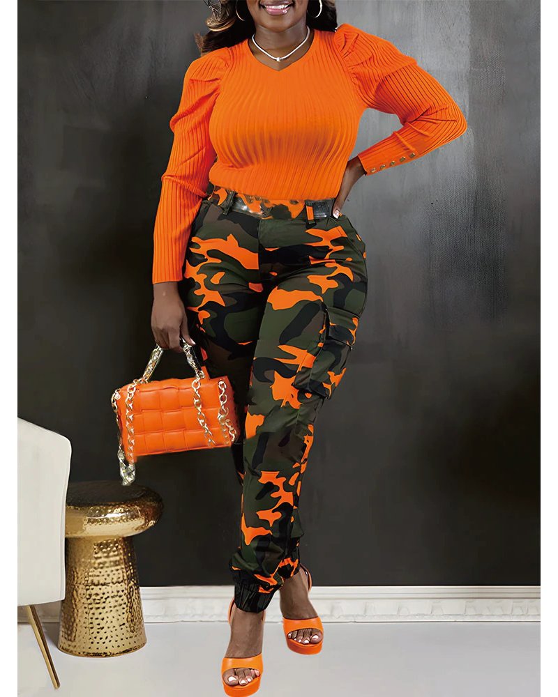 CADET CAMO CARGO JOGGERS