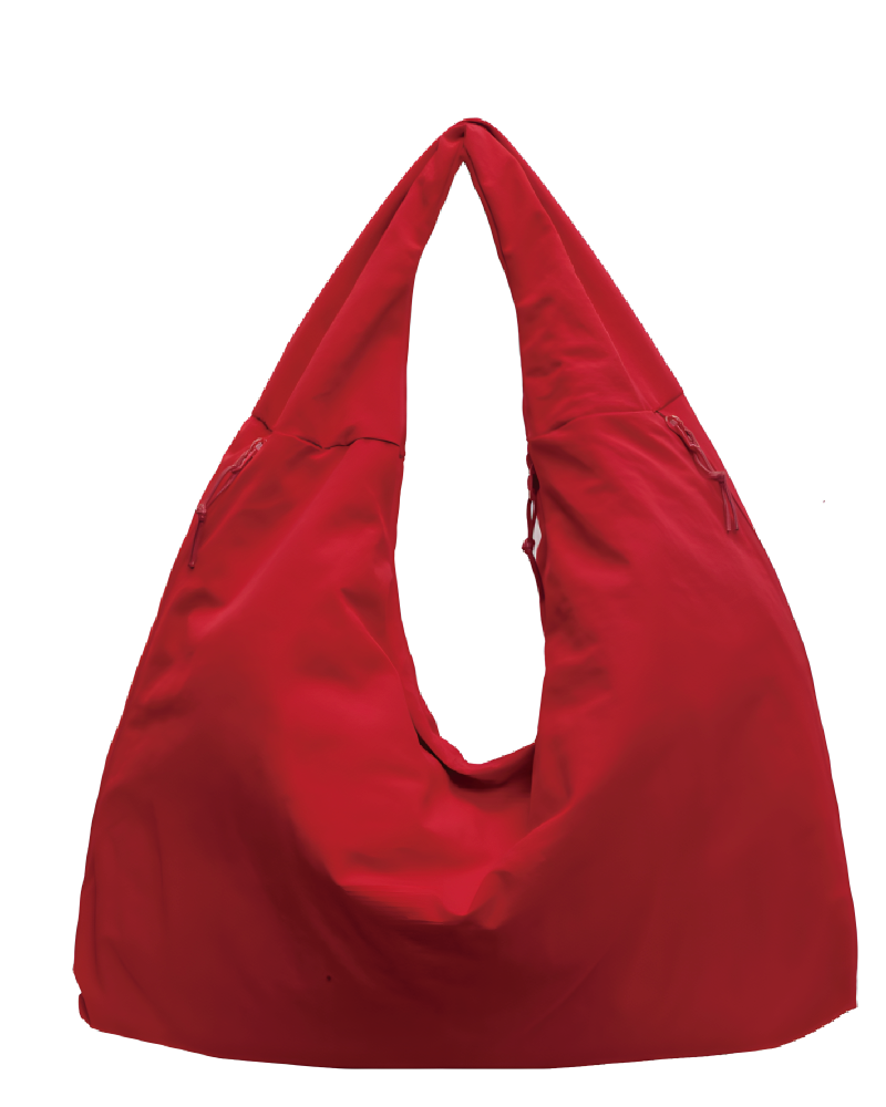 Textured Draped Tote Bag