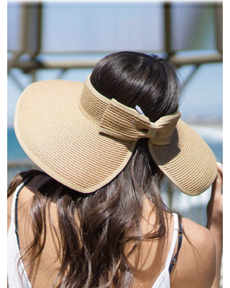 Foldable Easy Carry Straw Sun Visor Hat