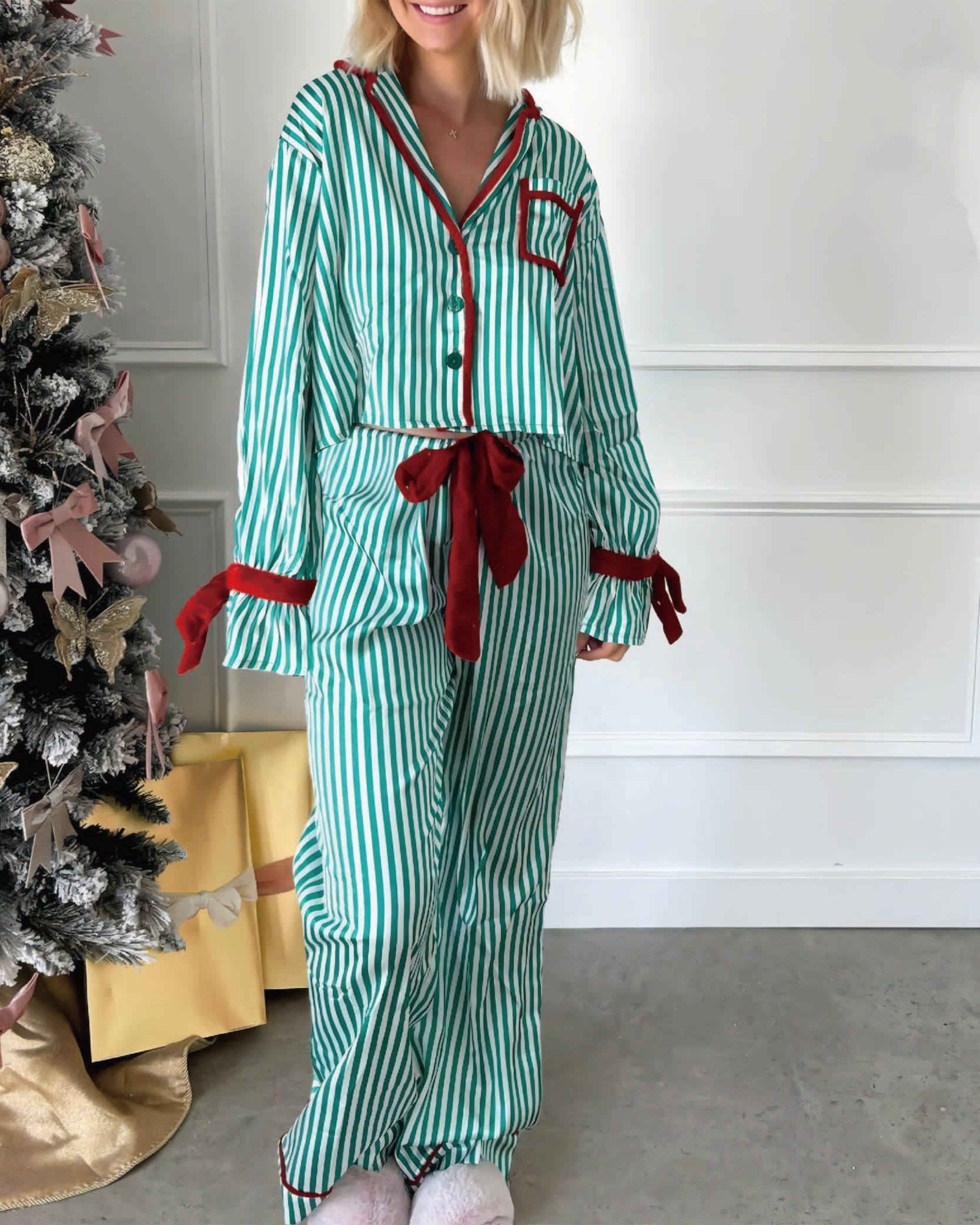 CANDY CANE LANE PAJAMA SET