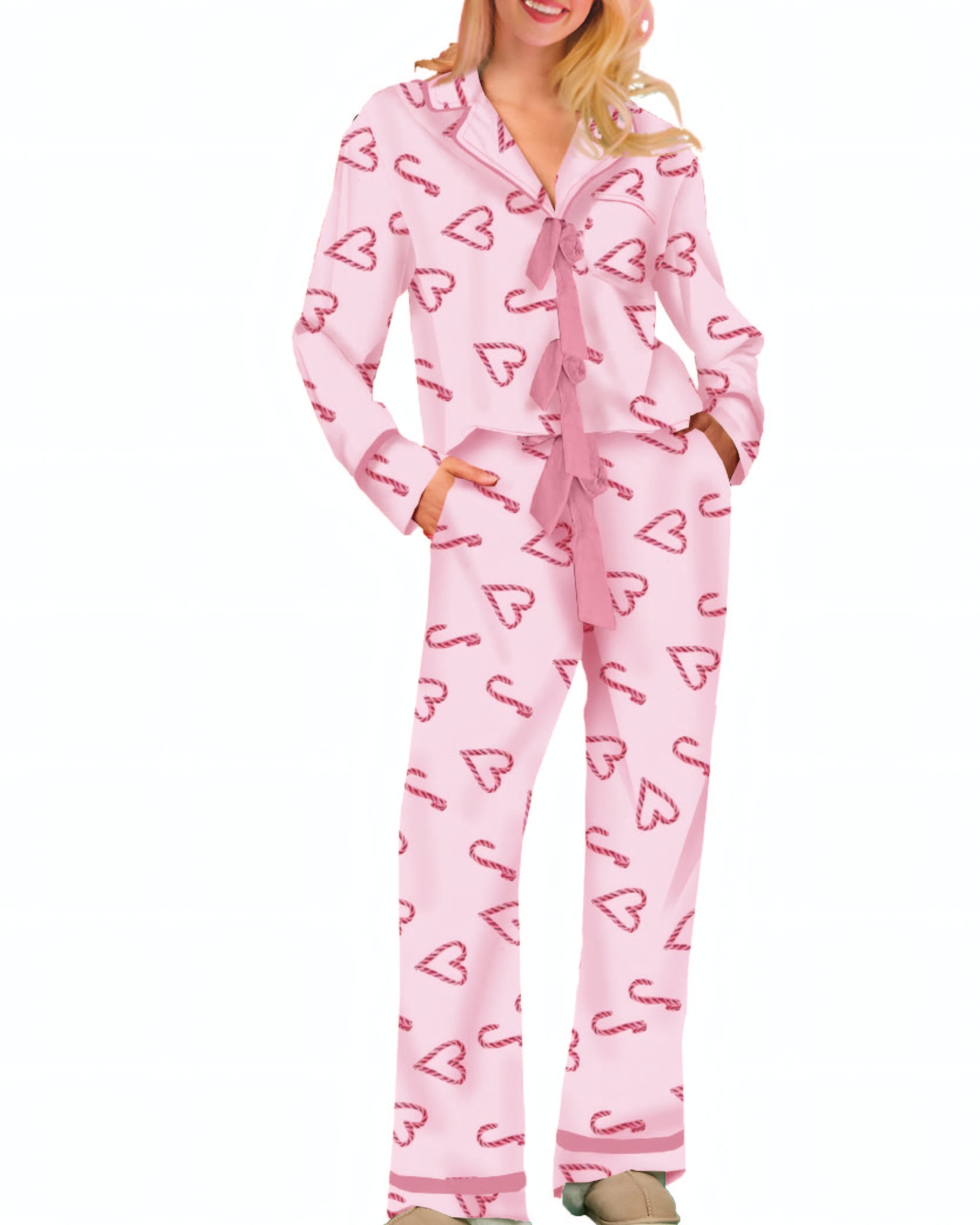 Keep It Cute Bow PJ Pant Set