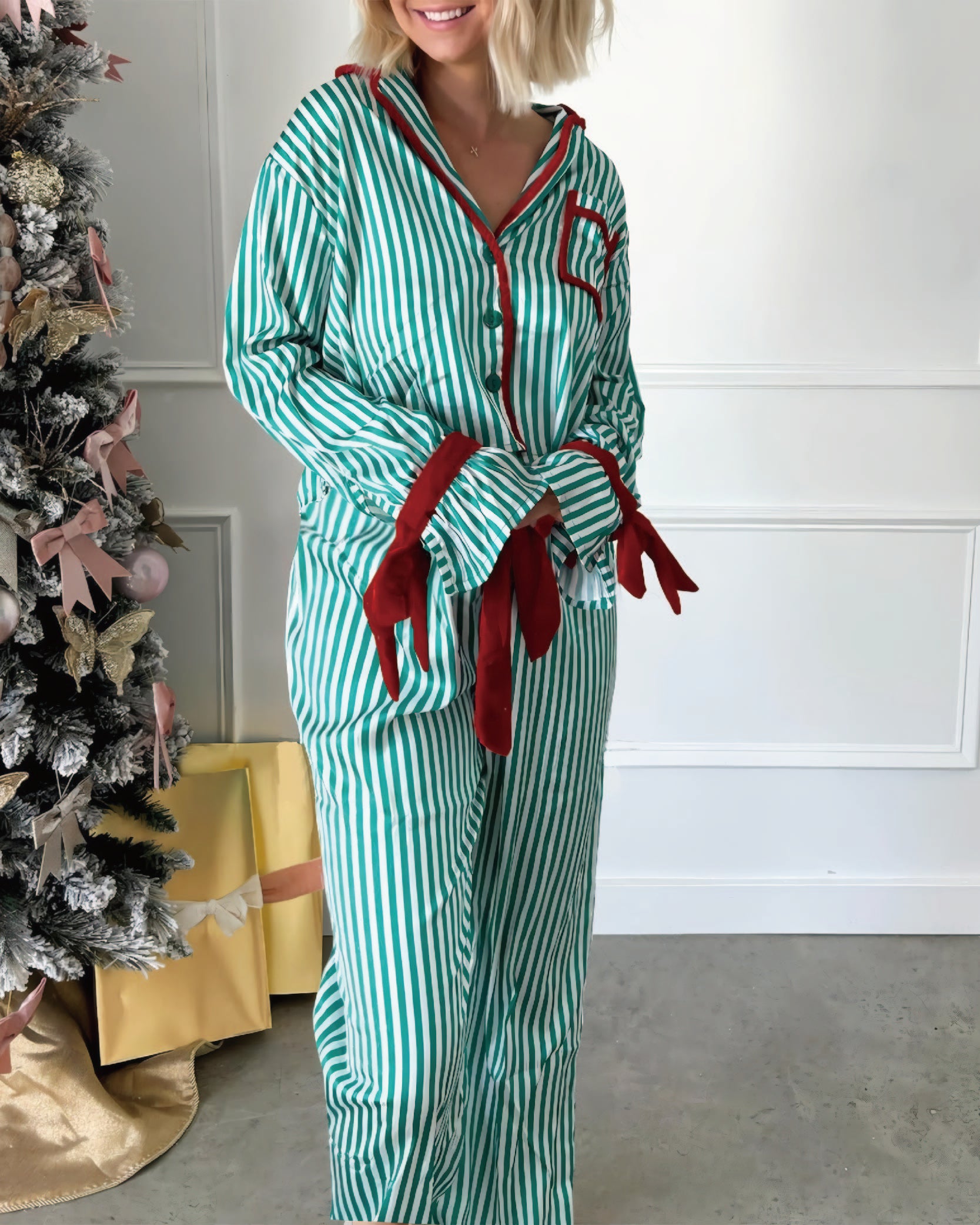 CANDY CANE LANE PAJAMA SET