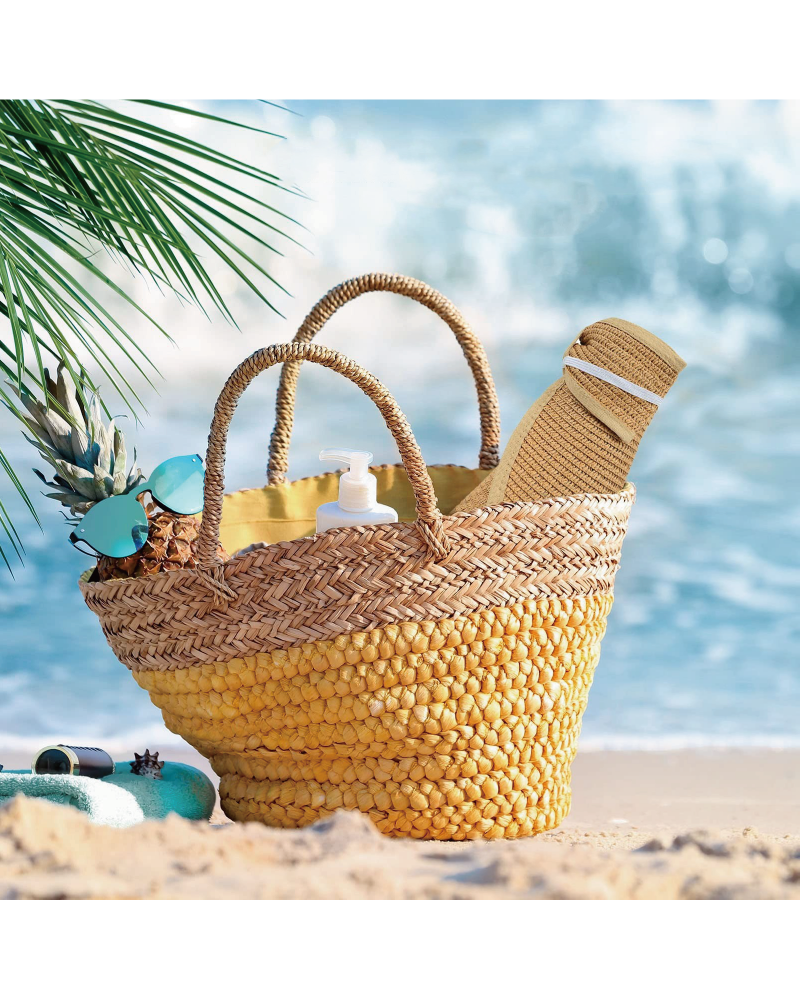 Foldable Easy Carry Straw Sun Visor Hat
