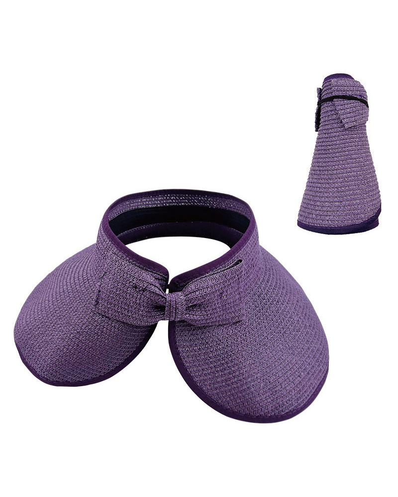 Foldable Easy Carry Straw Sun Visor Hat