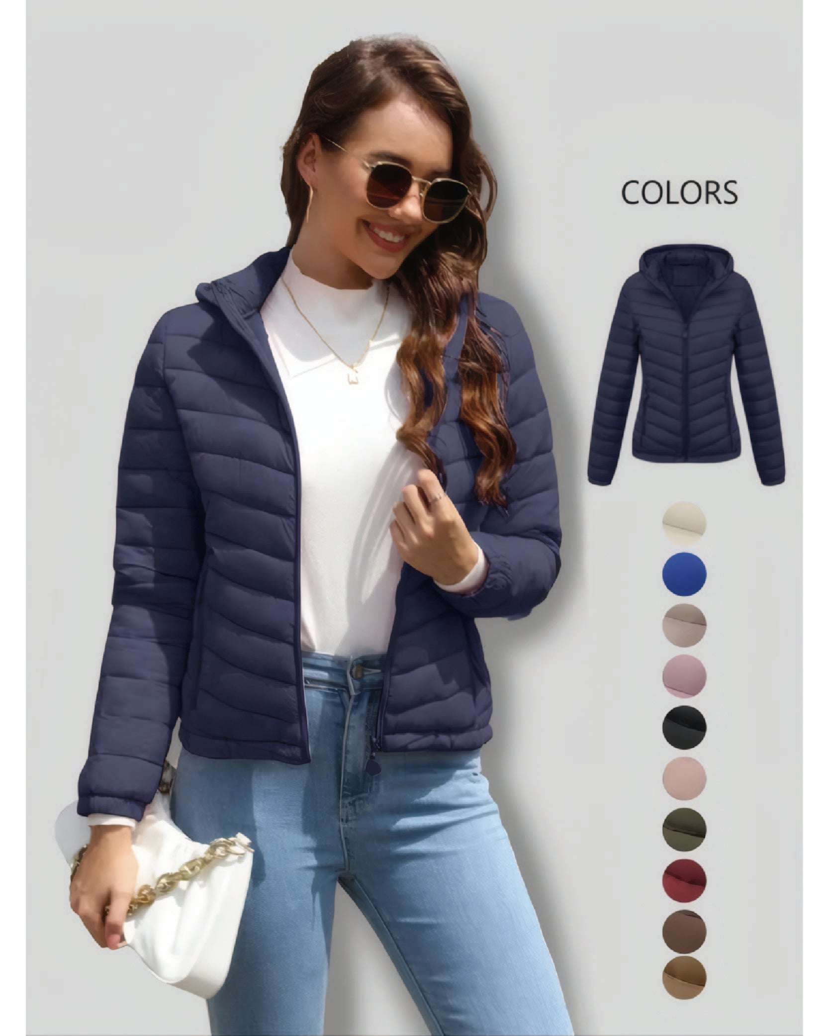 Quilted Lightweight Puffer Jacket
