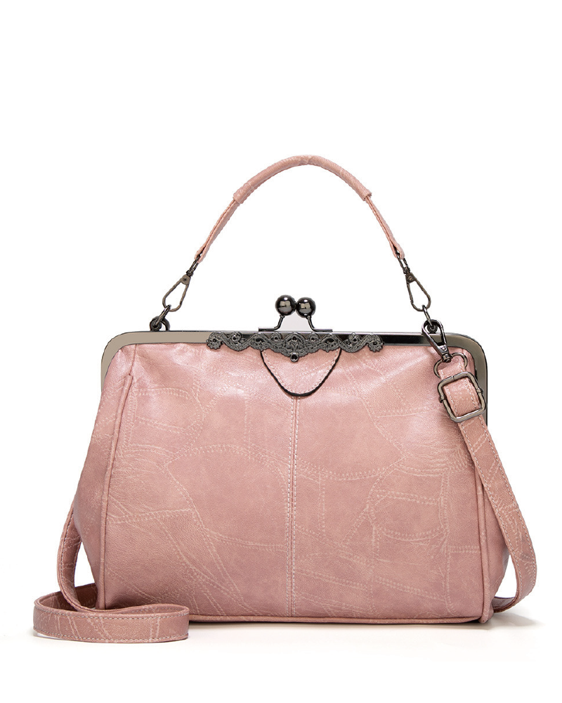 Vintage Stylish Kiss Lock Clutch