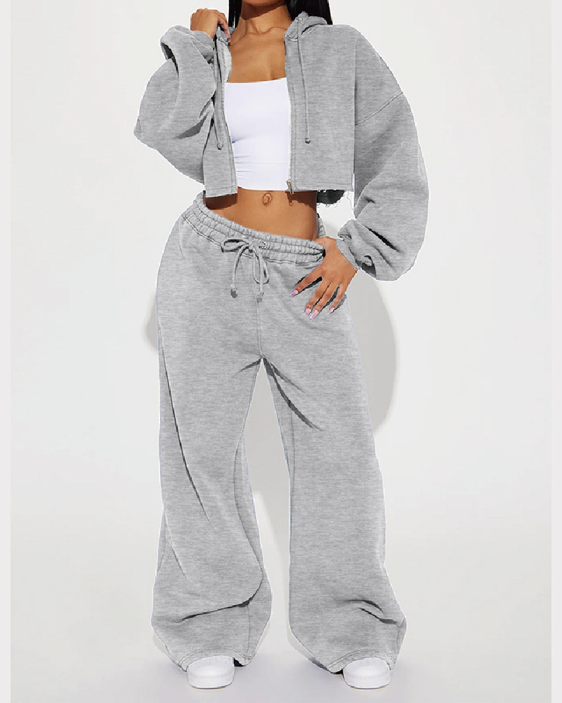 On The Go Fleece Pant Set