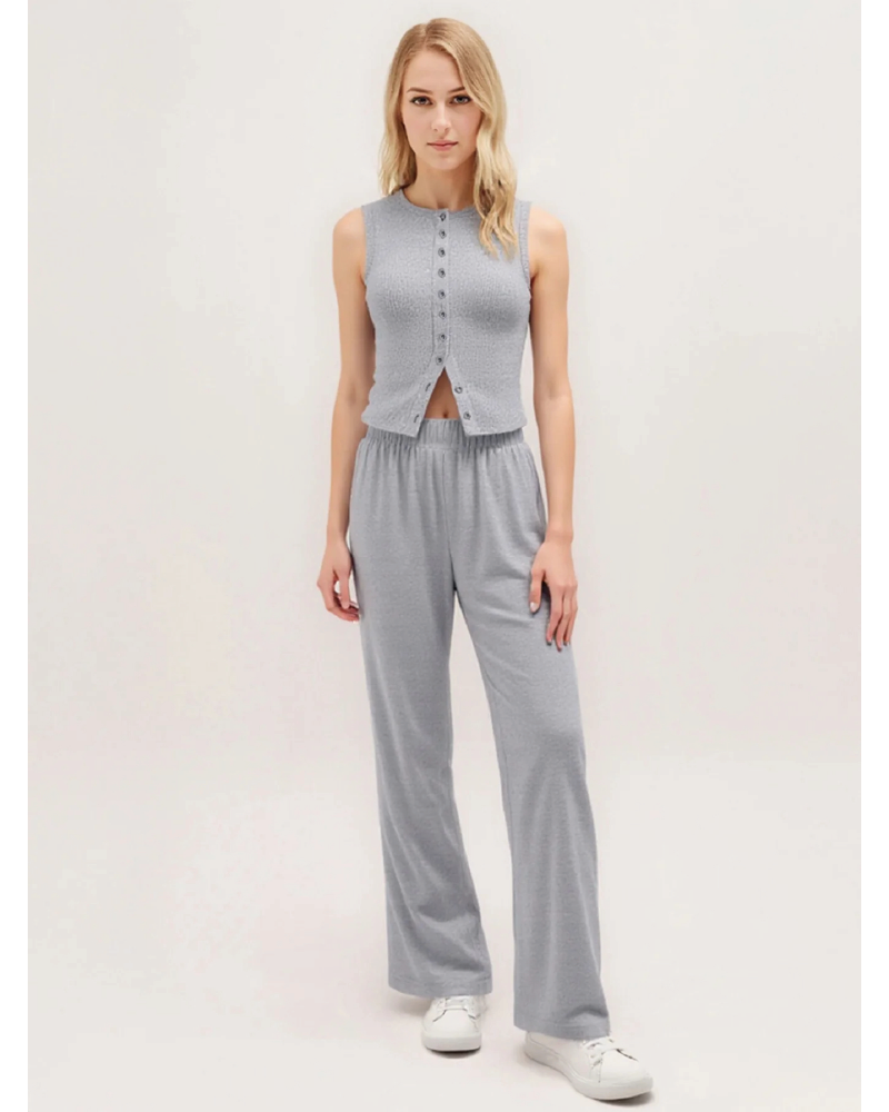Leisure Tank Top & Stretchy Trousers Co-ord