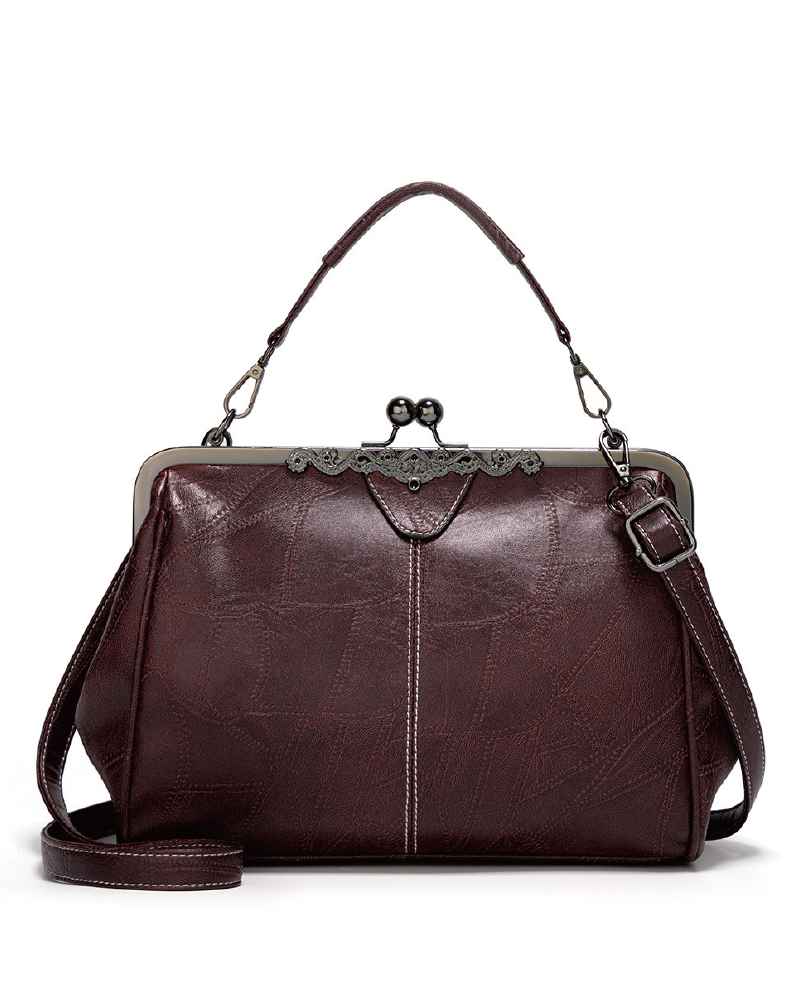 Vintage Stylish Kiss Lock Clutch