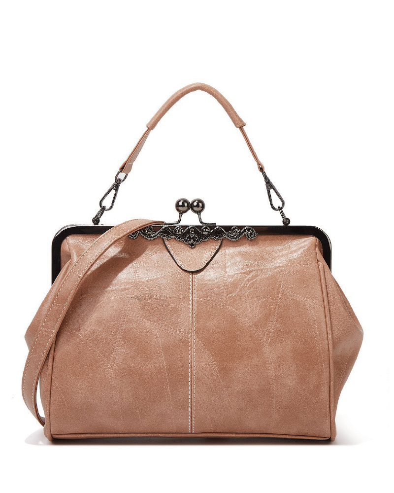 Vintage Stylish Kiss Lock Clutch