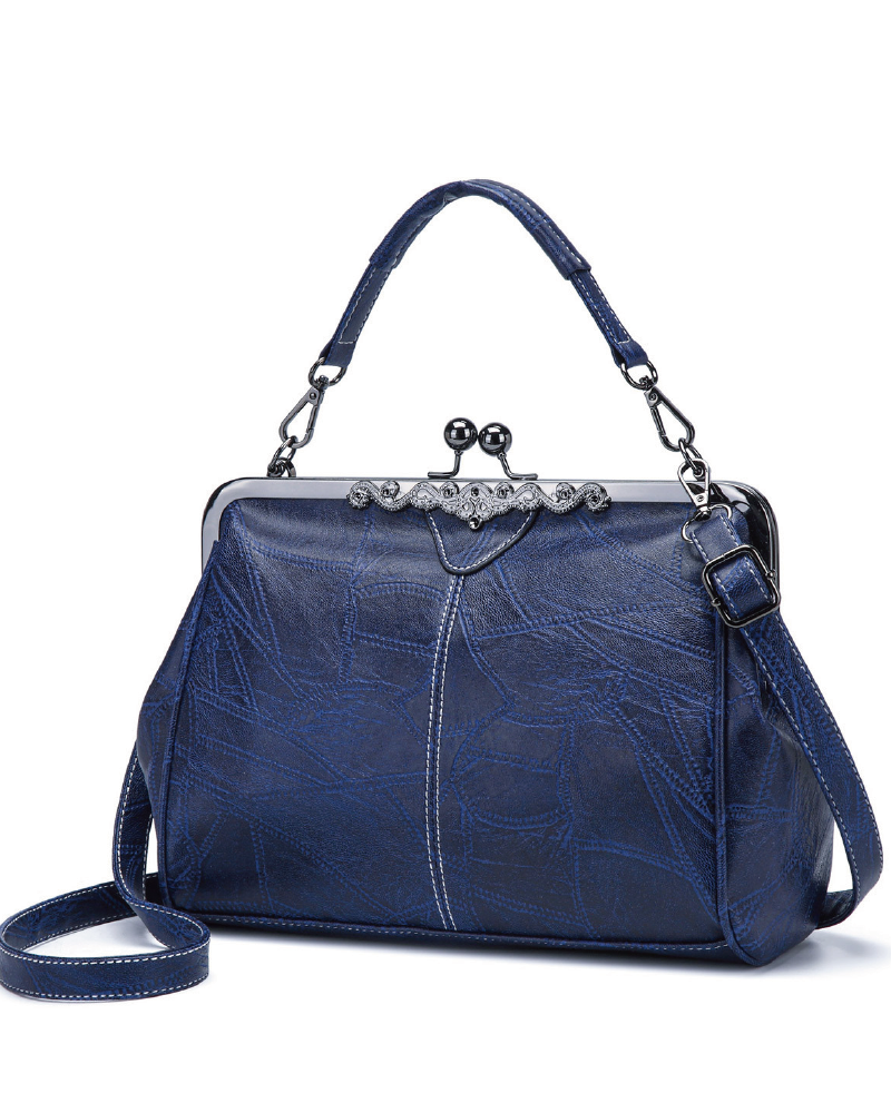 Vintage Stylish Kiss Lock Clutch