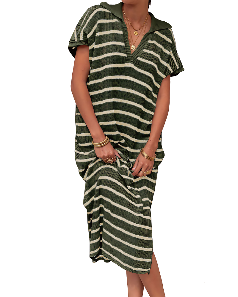 Striped Crochet Dress