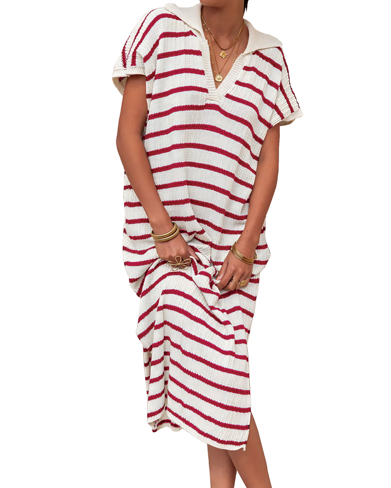 Striped Crochet Dress