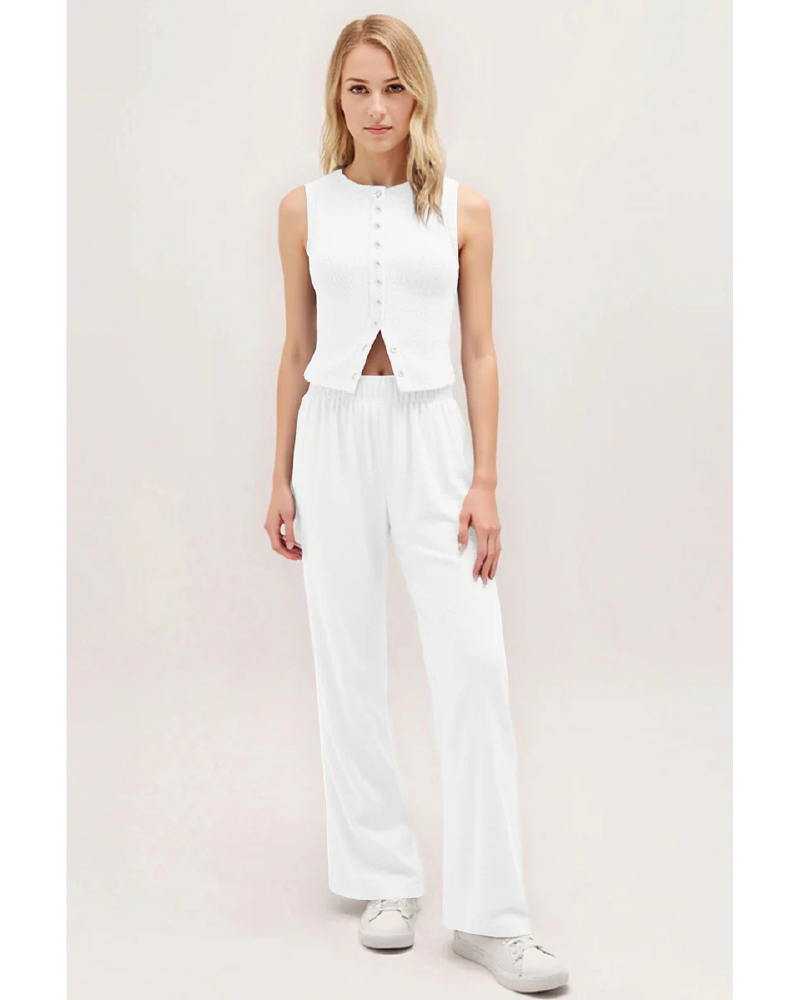 Leisure Tank Top & Stretchy Trousers Co-ord