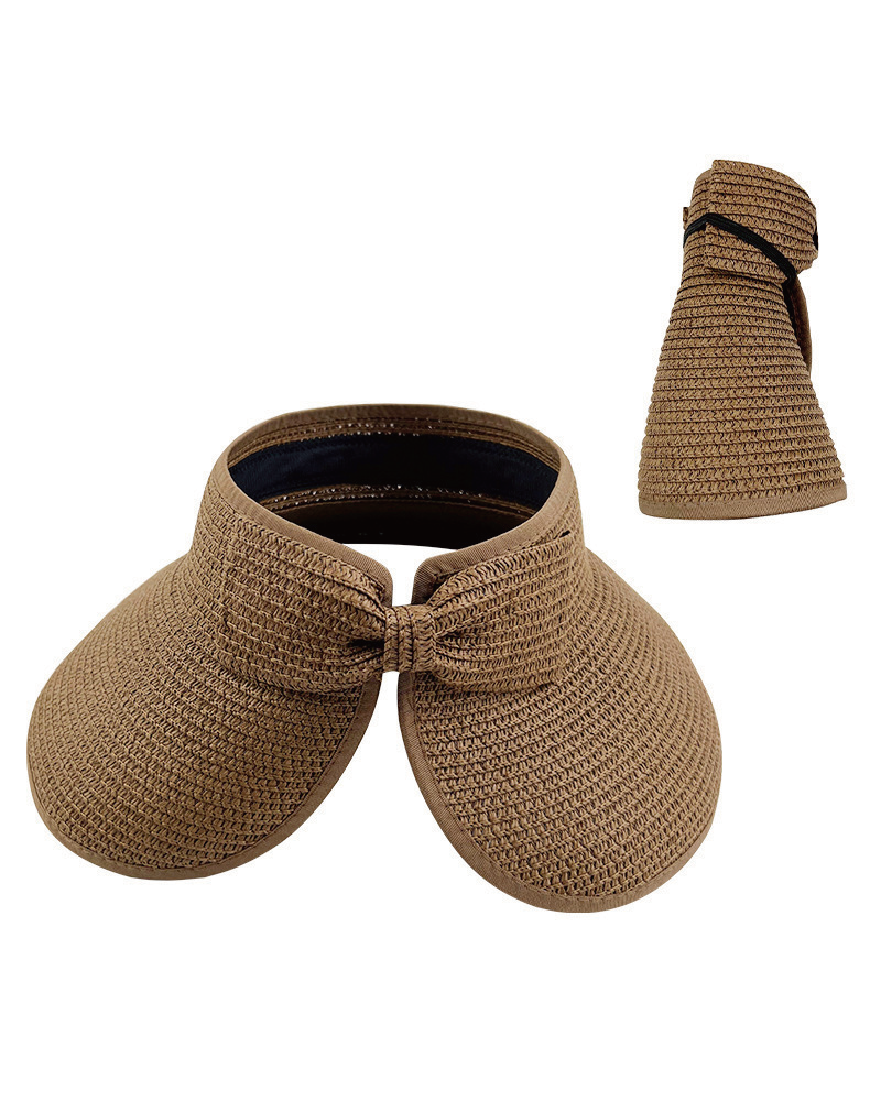 Foldable Easy Carry Straw Sun Visor Hat