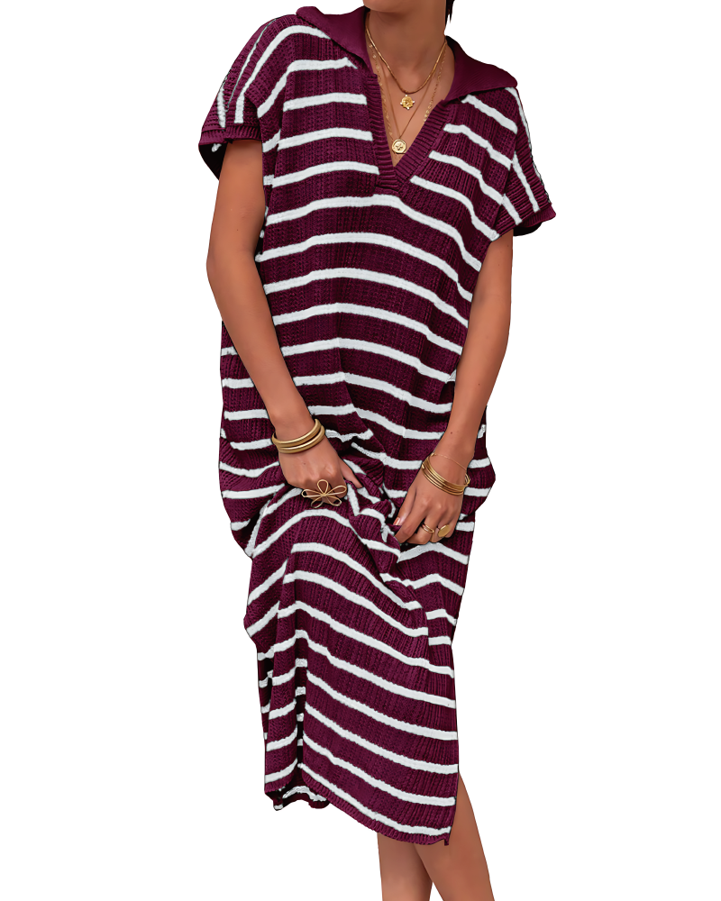 Striped Crochet Dress