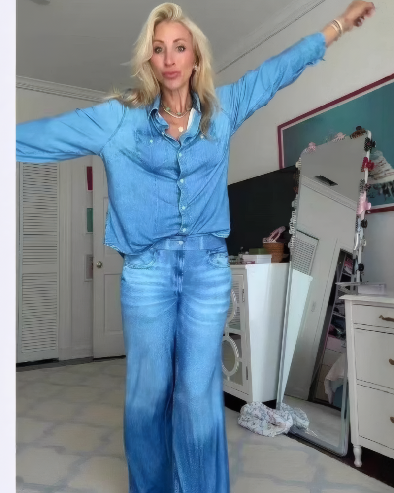 Denim Dreams Pajamas Set