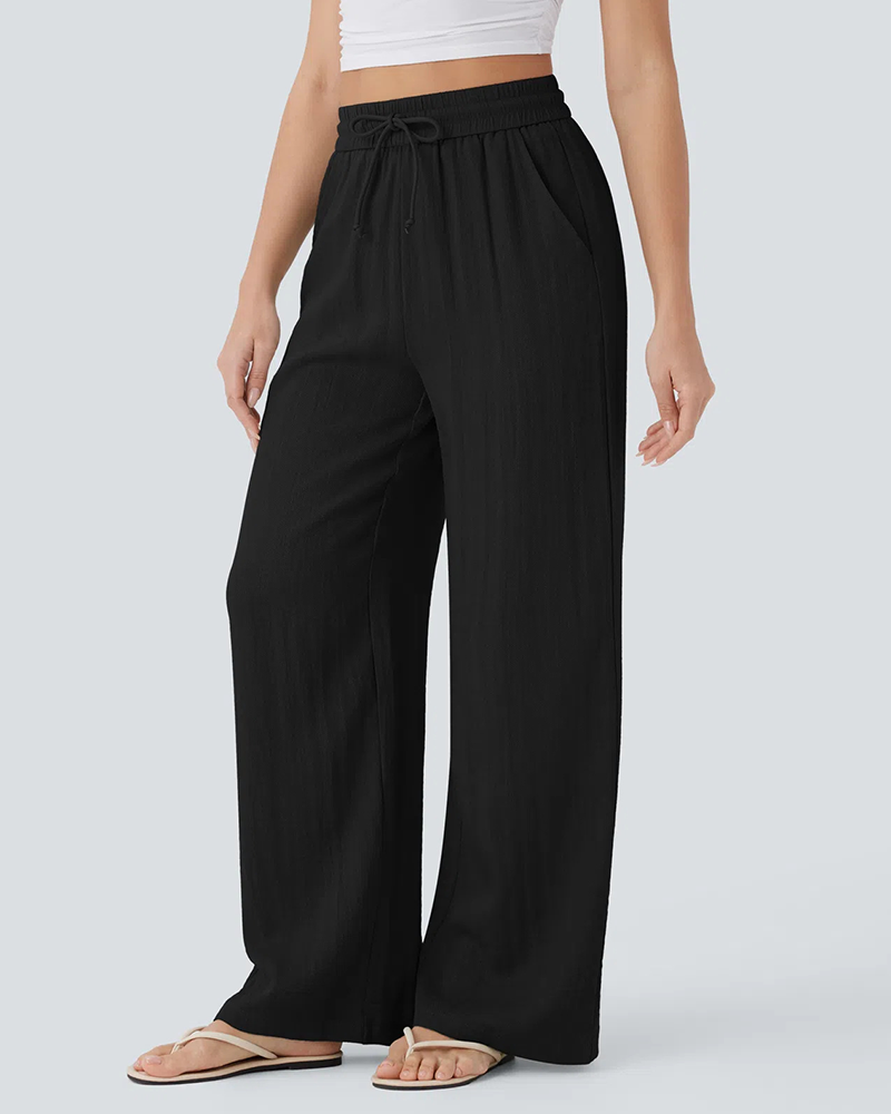 Palm Breeze Linen Pants