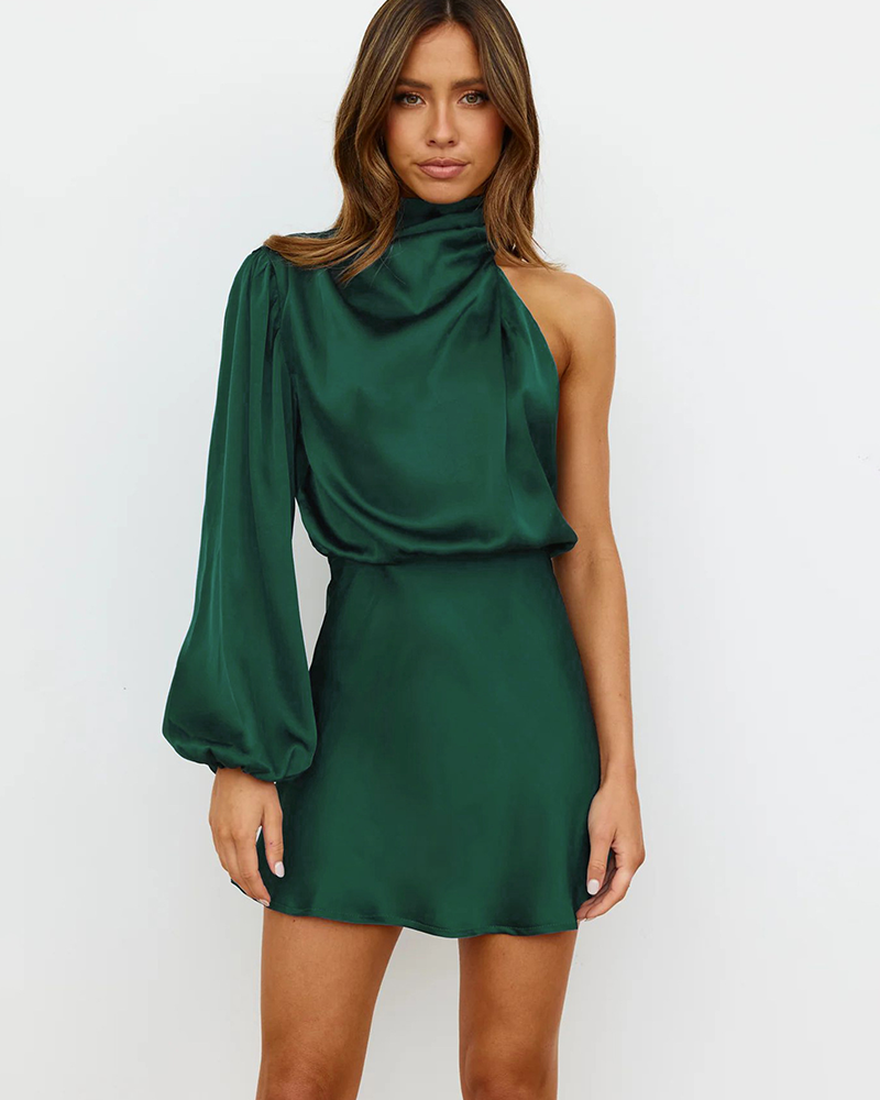 Glowline One-Sleeve Dress