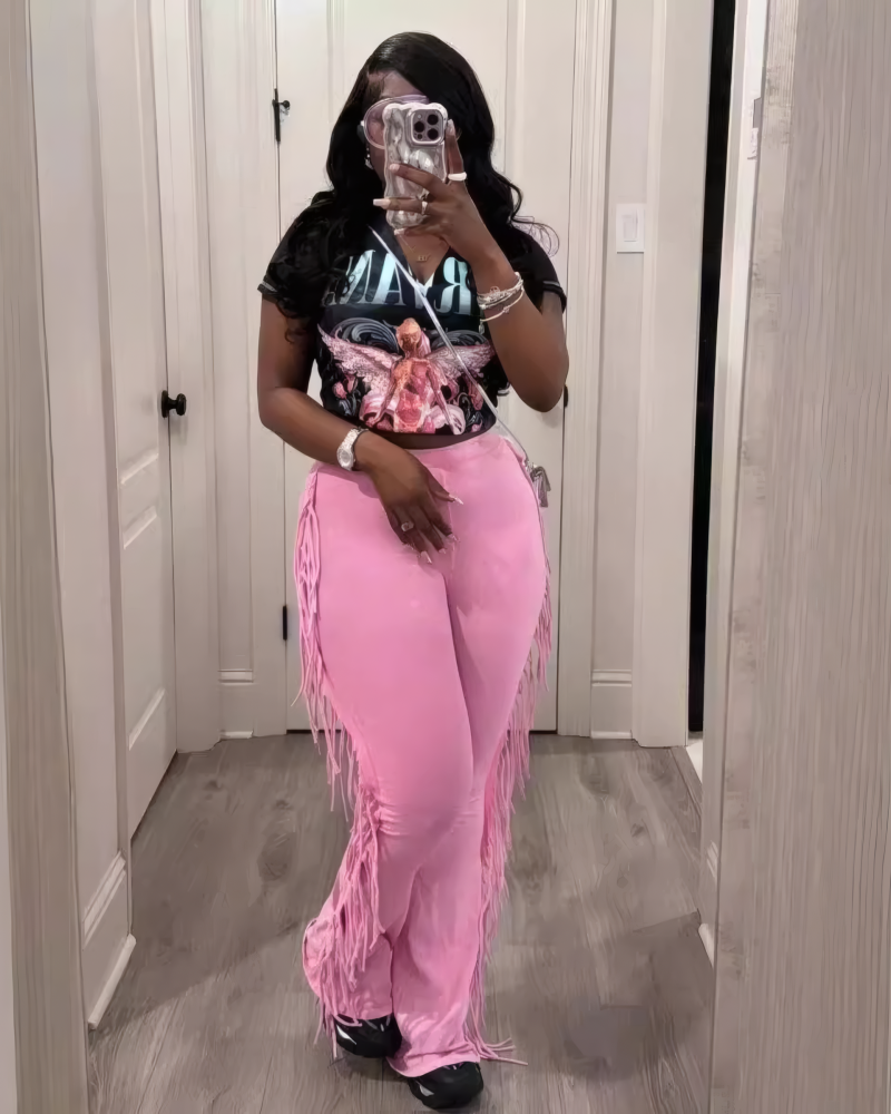 Good Times Fringed Flare Pant
