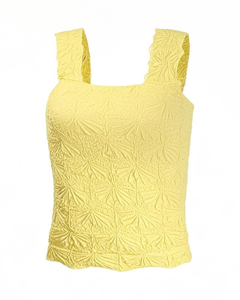 Chic Jacquard Tank Top