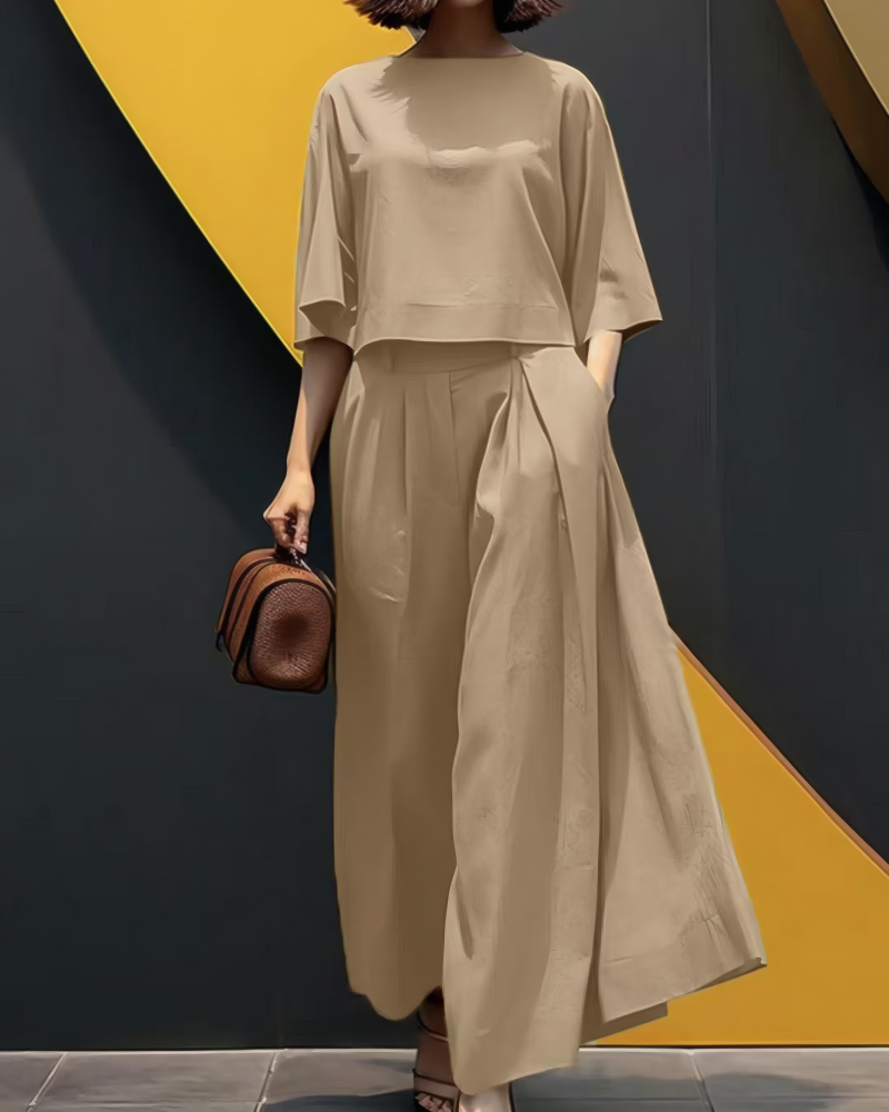 Let's Chill Wide Leg Pant Set