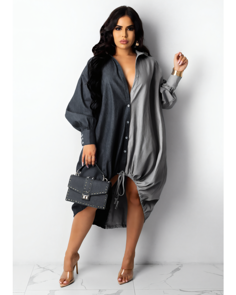 Easy Shift Shirt Dress