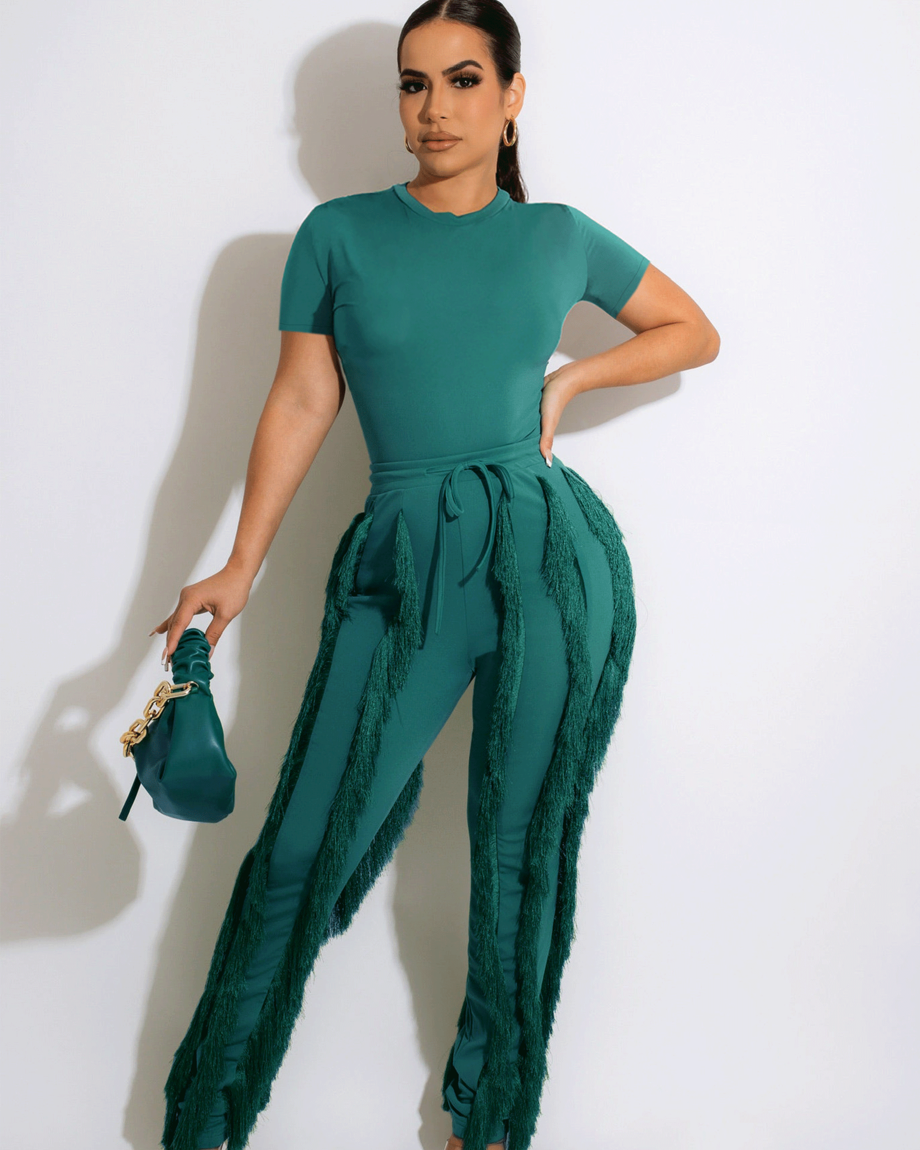 FRINGE PANT SET