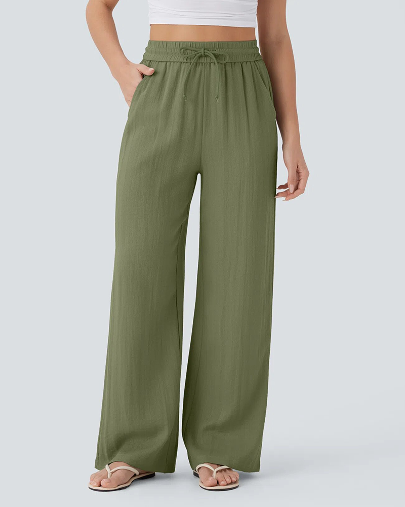 Palm Breeze Linen Pants
