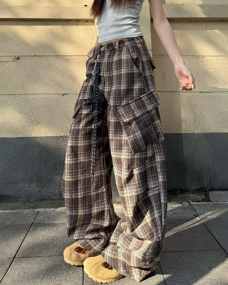 The Plaid Utility Edit Pants