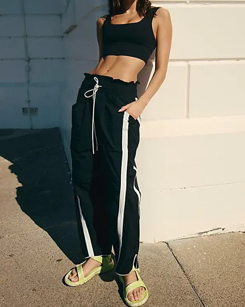 Effortless Stripe Vibes Track Pants