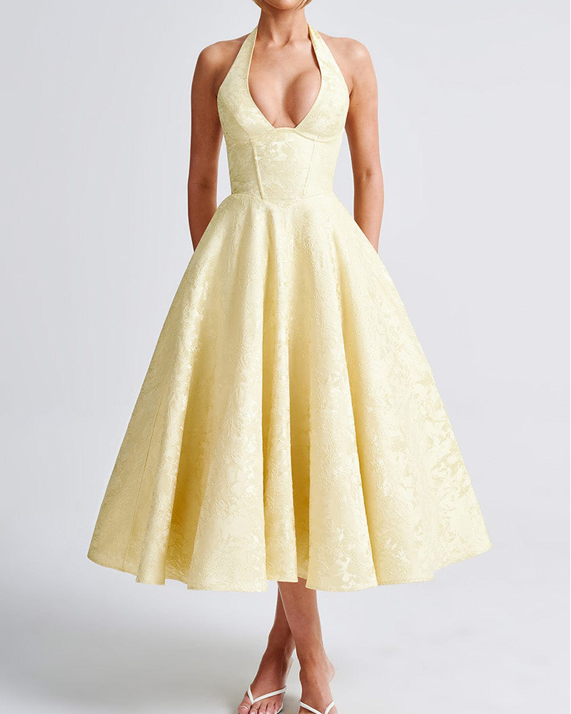 Graceful Backless Evening Dress