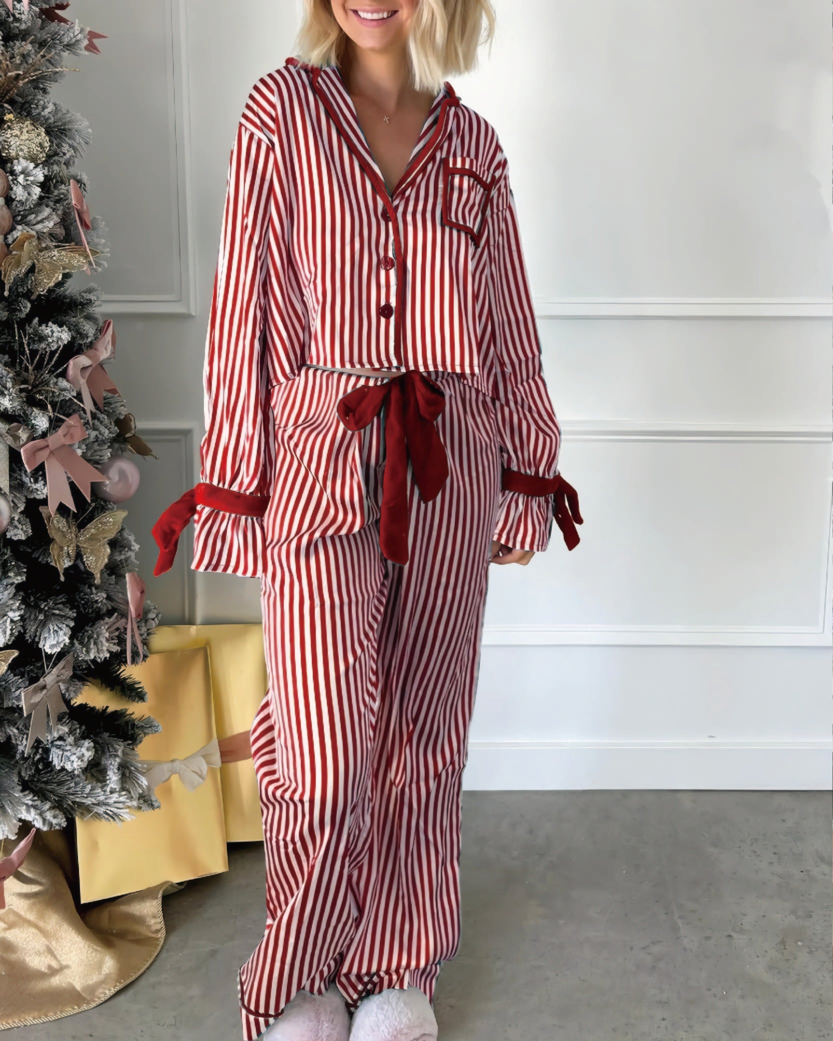 CANDY CANE LANE PAJAMA SET
