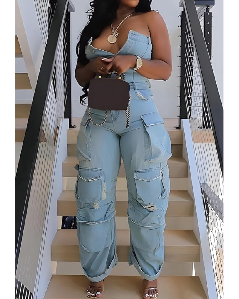 CAUGHT YOUR EYE CARGO JUMPSUIT