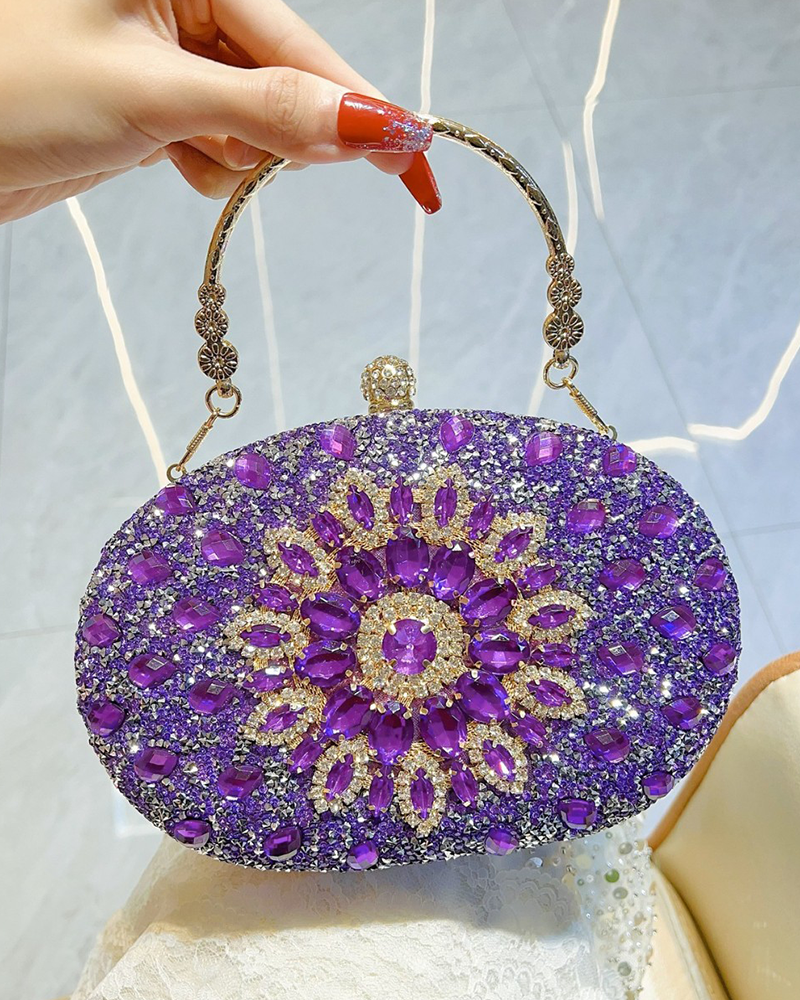 Radiant Rhinestone Handbag