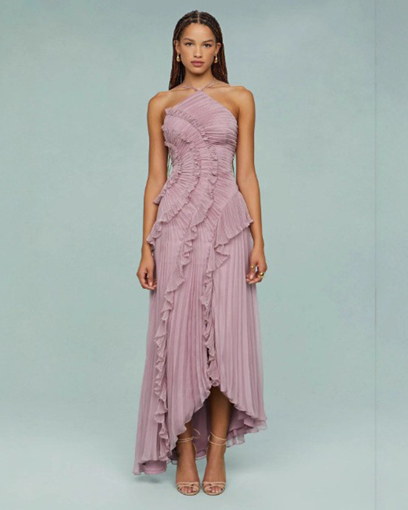 Ruche Me Tonight Maxi Dress