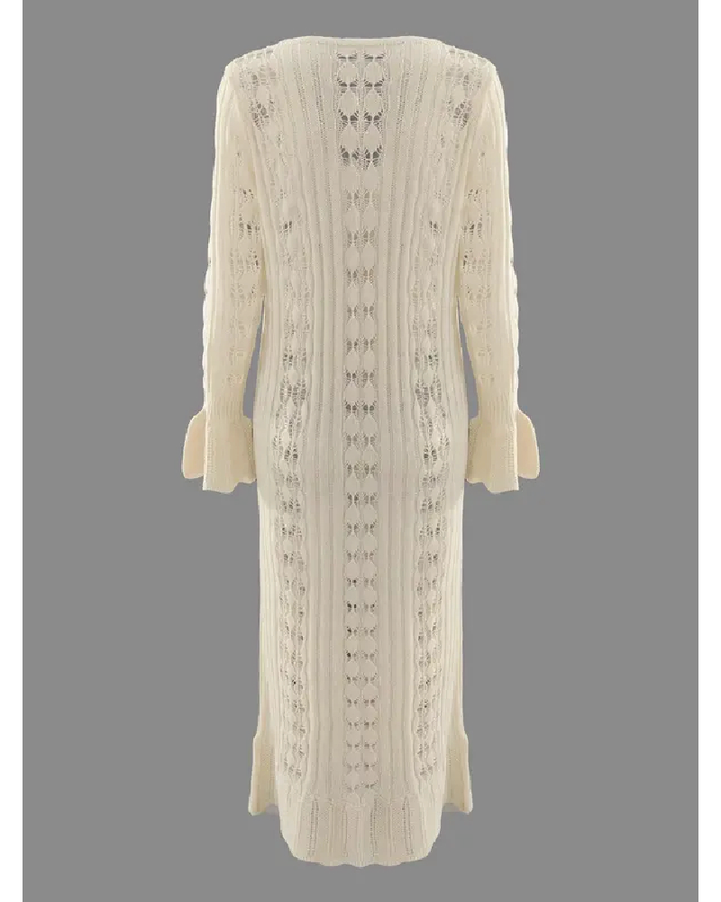 Boho Chic Long Cardigan with Buttons