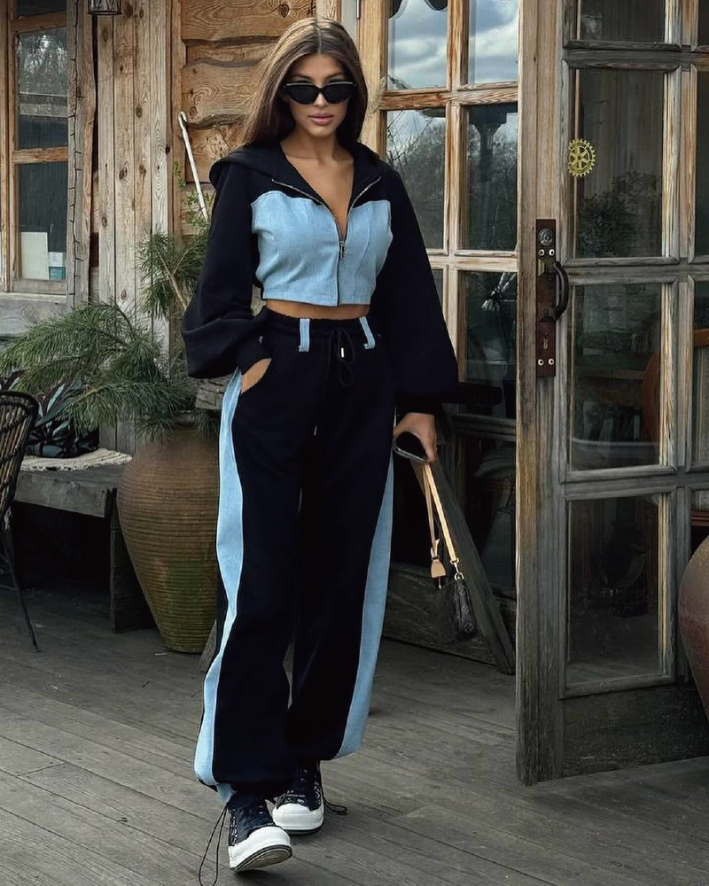 Tell You Later Denim Pant Set